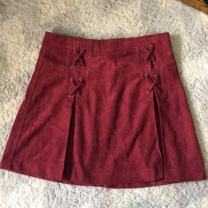 Maroon Skirt